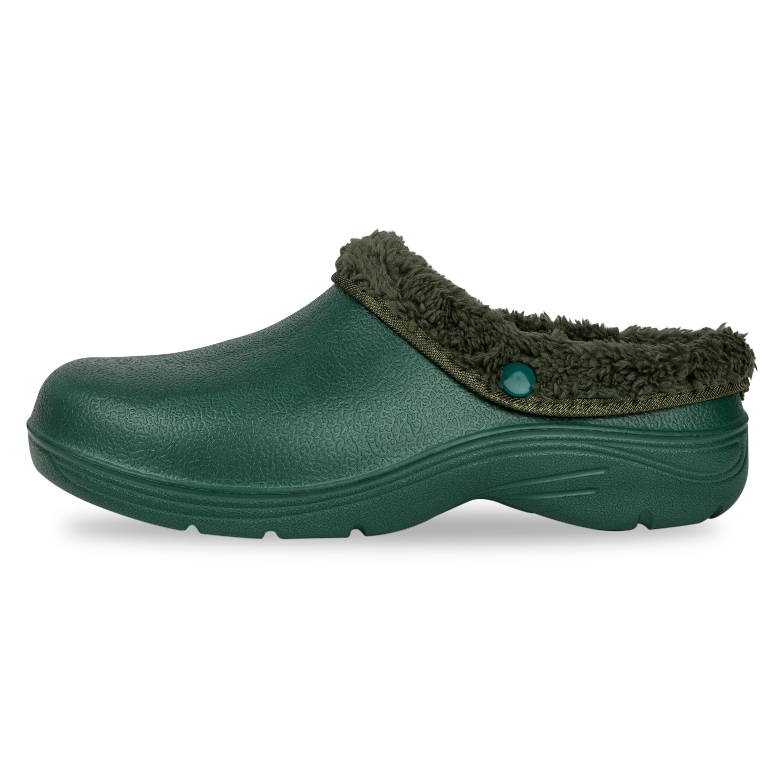 Women Men Fur Lined Clogs Winter Fuzzy Slippers Warm Non