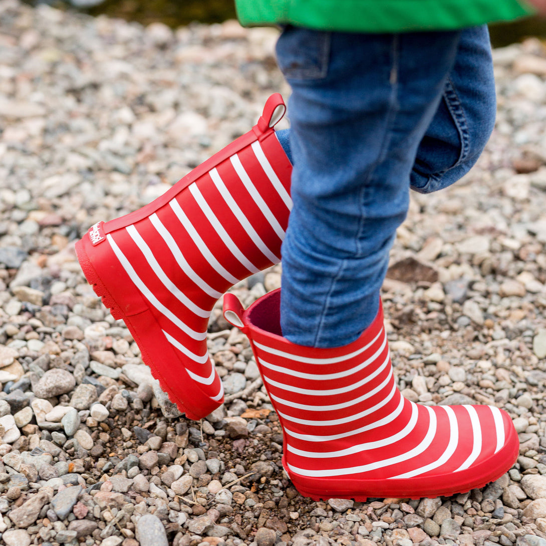 Kids' Pooley Striped Wellington Boots